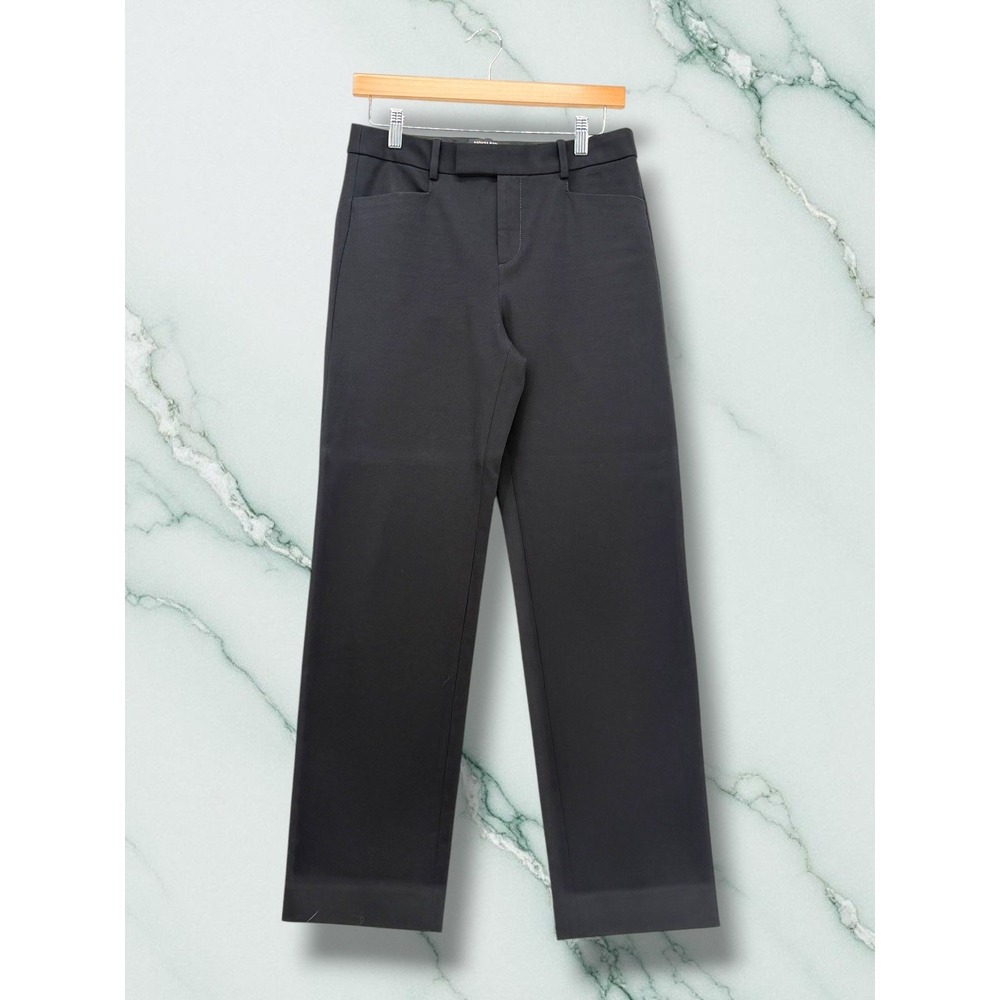 Banana Republic Sloan Straight Leg Bi-Stretch Dress Pants Black 4